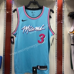 Miami Heat Blue #3 NBA Jersey-311