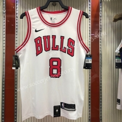 Chicago Bulls White #8 NBA Jersey-311