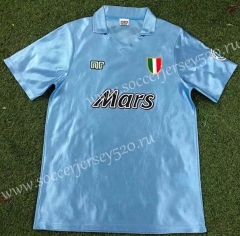 Retro Version 90-91 Napoli Home Blue Thailand Soccer Jersey AAA-503