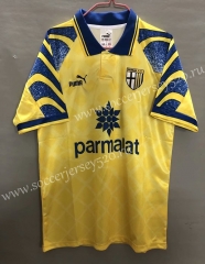 Retro Edition 95-97 Parma Calcio Yellow Thailand Soccer Jersey AAA-811