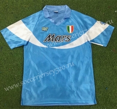 Retro Version 90-91 Napoli Home Blue Thailand Soccer Jersey AAA Special Version-503