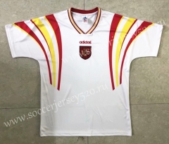 Retro Version 1996 Spain Away White Thailand Soccer Jersey AAA-HR