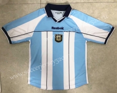 Retro Version 2000-2001 Argentina Home Blue&White Thailand Soccer Jersey AAA-HR