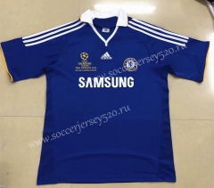 UEFA Champions League Retro Version 07-08 Chelsea Home Blue Thailand Soccer Jersey AAA-HR