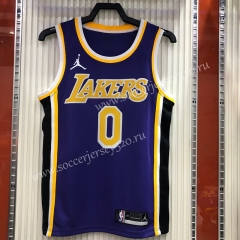 Los Angeles Lakers Jordan Purple #0  NBA Jersey-311