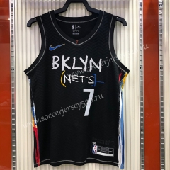 City Version Brooklyn Nets Black #7 NBA Jersey-311