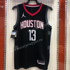 City Version Houston Rockets Jordan Black #13 NBA Jersey-311