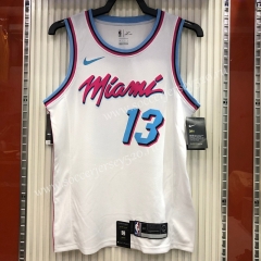 Miami Heat White #13 NBA Jersey-311