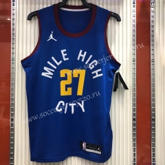 City Version Denver Nuggets Jordan #27 Blue NBA Jersey-311
