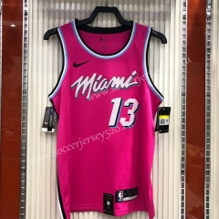 Miami Heat Pink #13 NBA Jersey-311