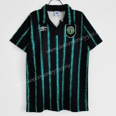 Retro Version 1992-1993 Celtic Away Black&Green Thailand Soccer Jersey AAA-C1046