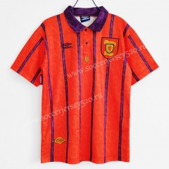 Retro Version 1994 Scotland Away Orange Thailand Soccer Jersey AAA-C1046