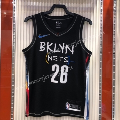 City Version Brooklyn Nets Black #26 NBA Jersey-311