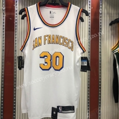 Golden State Warriors San Francisco White #30 NBA Jersey-311