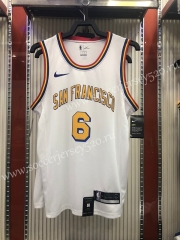 Golden State Warriors San Francisco White #6 NBA Jersey-311