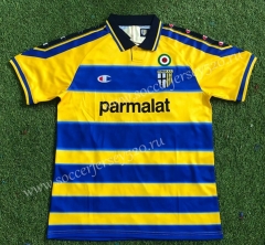 Retro Edition 99-00 Parma Calcio Home Blue&Yellow Thailand Soccer Jersey AAA-503