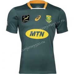 2020-2021 South Africa Home Green Thailand Rugby Jersey