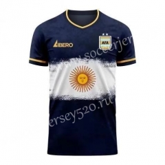 Concept Edition 2020-2021 Argentina Away Navy Blue Thailand Rugby Shirt