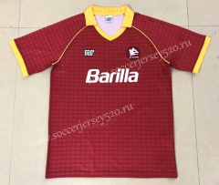 Retro Version 90-91 Roma Home Red Thailand Soccer Jersey AAA-HR