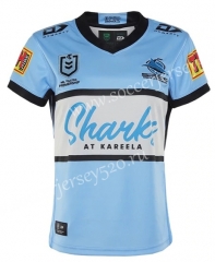 2020-2021 Shark Home Blue Rugby Shirt