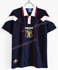 Retro Version 1996-1998 Scotland Home Royal Blue Thailand Soccer Jersey AAA-C1046