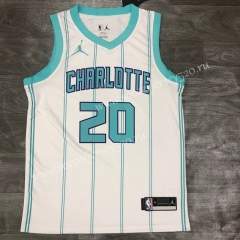 2020-2021 Charlotte Hornets White #20 NBA Jersey-311