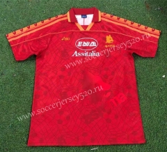 Retro Version 95-96 Roma Home Red Thailand Soccer Jersey AAA-503