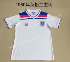 Retro Version 1980 England Home White Thailand Soccer Jersey AAA-XY