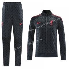 Fashion Version 2021-2022 Liverpool Gray Thailand Soccer Jacket Uniform-LH