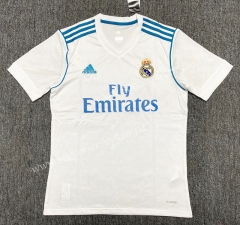 Retro Version 2017-2018 Real Madrid Home White Thailand Soccer Jersey AAA-518