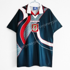 Retro Version 1994-1995 Wales Away Blue Thailand Soccer Jersey AAA-C1046