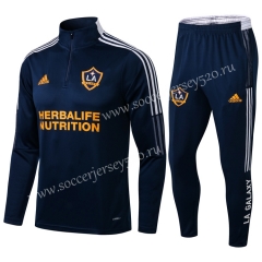 2021-2022 Los Angeles Galaxy Royal Blue Thailand Soccer Tracksuit Uniform-411