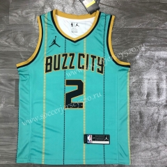 City Version 2021-2022 Charlotte Hornets Green #2 NBA Jersey-311