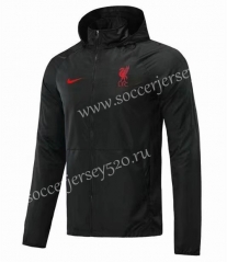 2021-2022 Liverpool Black Trench Coats With Hat-GDP