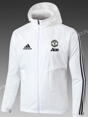 2021-2022 Manchester United White Trench Coats With Hat-GDP