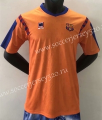 Retro Version 91-92 Barcelona Away Orange Thailand Soccer Jersey AAA-HR