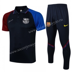 2021-2022 Barcelona Royal Blue Thailand Polo Uniform-815