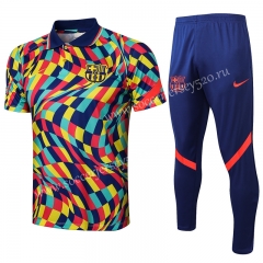 2021-2022 Barcelona Color Thailand Polo Uniform-815