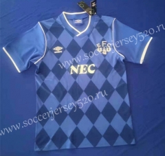 Retro Version 86-87 Everton Home Blue Thailand Soccer Jersey AAA-HR