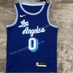 2021-2022 Los Angeles Lakers Blue #0  NBA Jersey-311