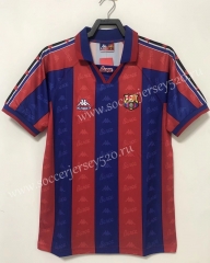 Retro Version 96-97 Barcelona Home Red&Blue Thailand Soccer Jersey AAA-811