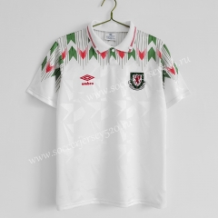 Retro Version 1990-1992 Wales White Thailand Soccer Jersey AAA-C1046