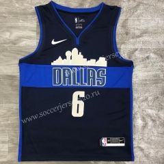 2021-2022 Dallas Mavericks Dark Blue #6 NBA Jersey-311