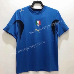 Retro Version 06 Italy Home Blue Thailand Soccer Jersey AAA-811