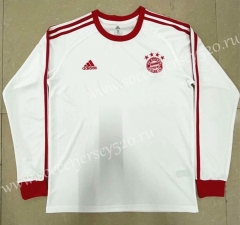 Retro Version Bayern München Away White Thailand LS Soccer Jersey AAA-818