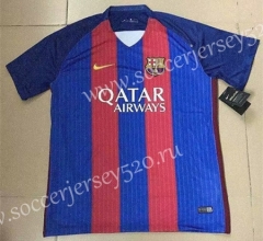 Retro Version 16-17 Barcelona Home Red&Blue Thailand Soccer Jersey AAA-608