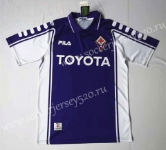 Retro Version 99-00 Fiorentina Away White Thailand Soccer Jersey AAA-HR