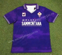 Retro Version 94-95 Fiorentina Home Purple Thailand Soccer Jersey AAA-503