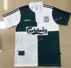 Retro Version 95-96 Liverpool White&Green Thailand Soccer Jersey-908