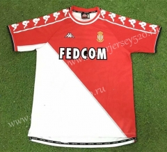 Retro Version 99-00 Monaco Home Red&White Thailand Soccer Jersey AAA-503
